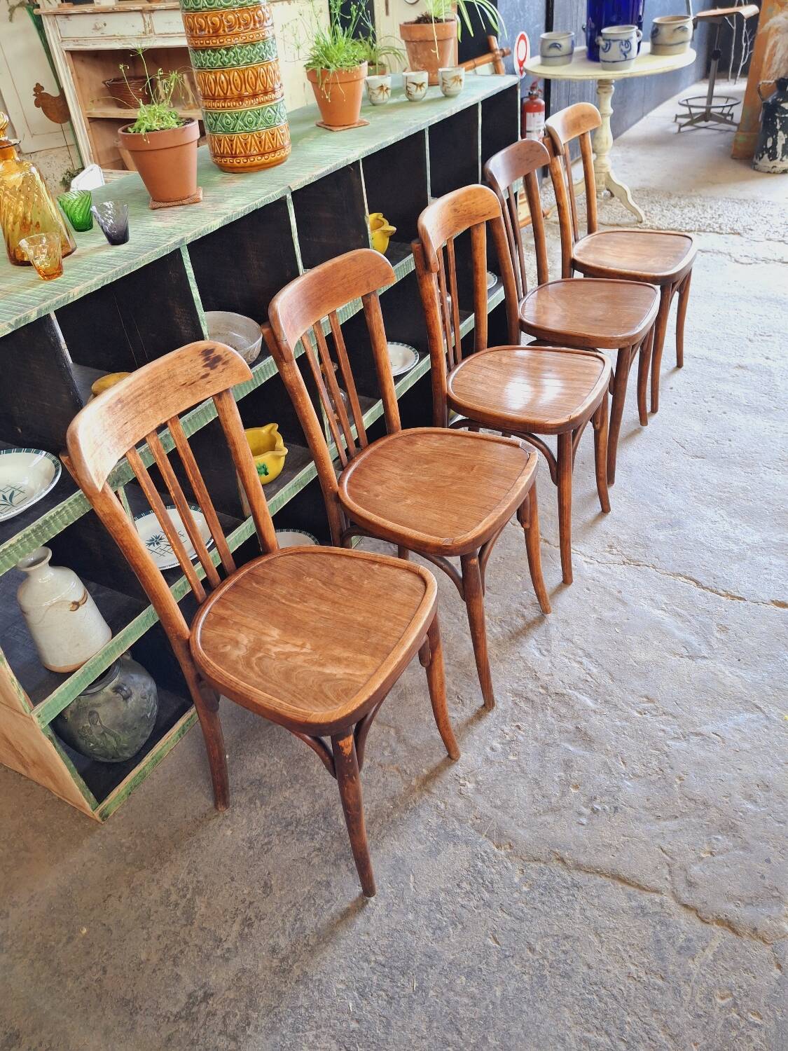 Old bistro chairs