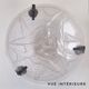 Art Deco suspension in moulded glass by Noverdy with a frosted effect.