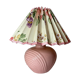 Flowery lampshade pleated