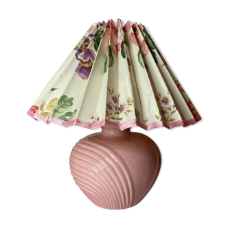 Flowery lampshade pleated