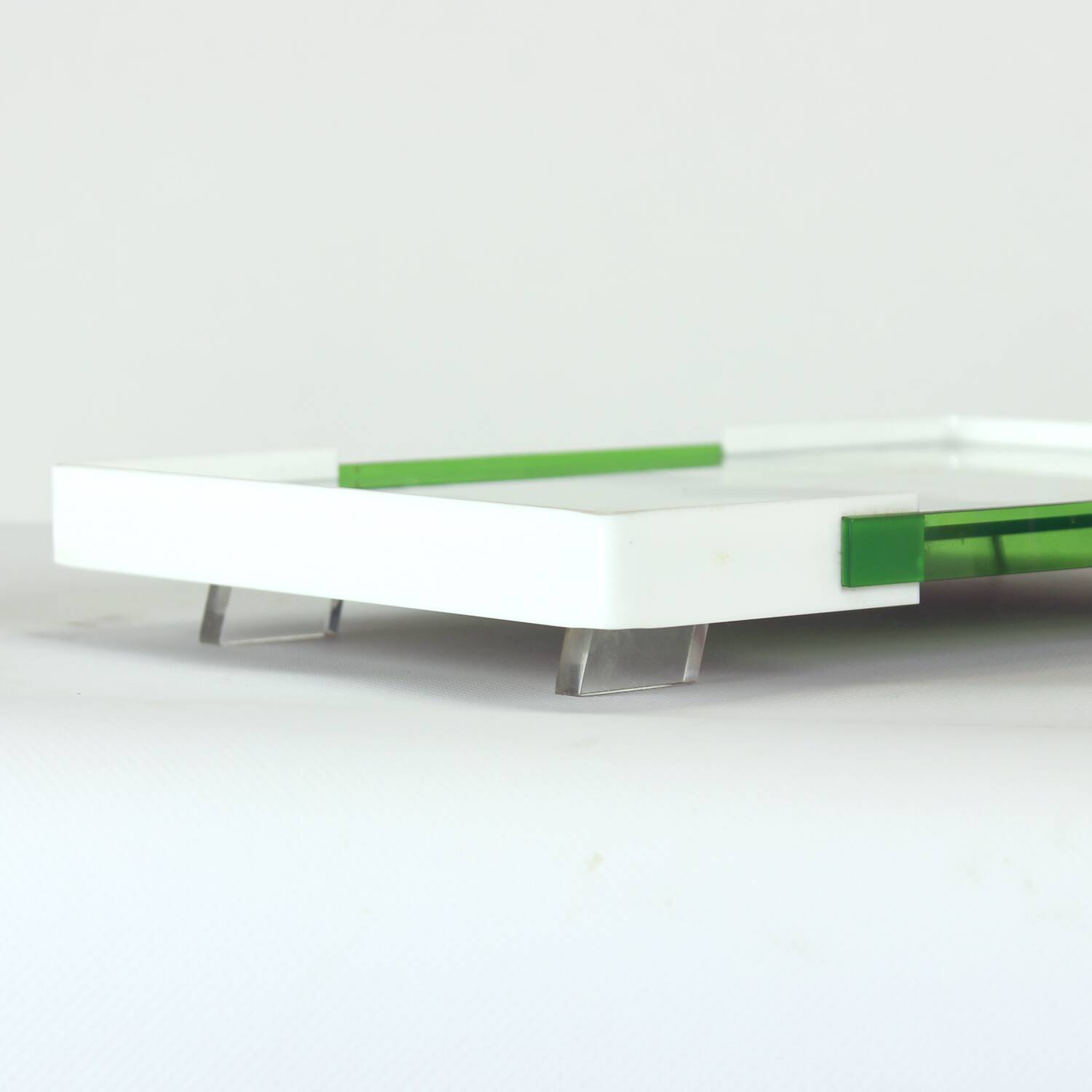 Set Of Colorful Drinking Glasses With A Tray, Czechoslovakia 1960s