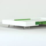 Set Of Colorful Drinking Glasses With A Tray, Czechoslovakia 1960s