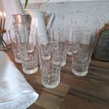 10 vintage water or aperitif glasses