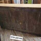 Louis XV period sideboard in solid wood with an air-abrasive finish