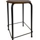 Vintage school stool, 1970s industrial design, Dutch minimalist