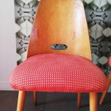 2 Vintage chairs Antonin Suman, Art Deco, Czechoslovakia 1960