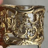 Paire de salerons/salières Emile PUIFORCAT 19e siècle en vermeil ajouré