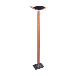 lampadaire design Firenze italy bois et métal noir