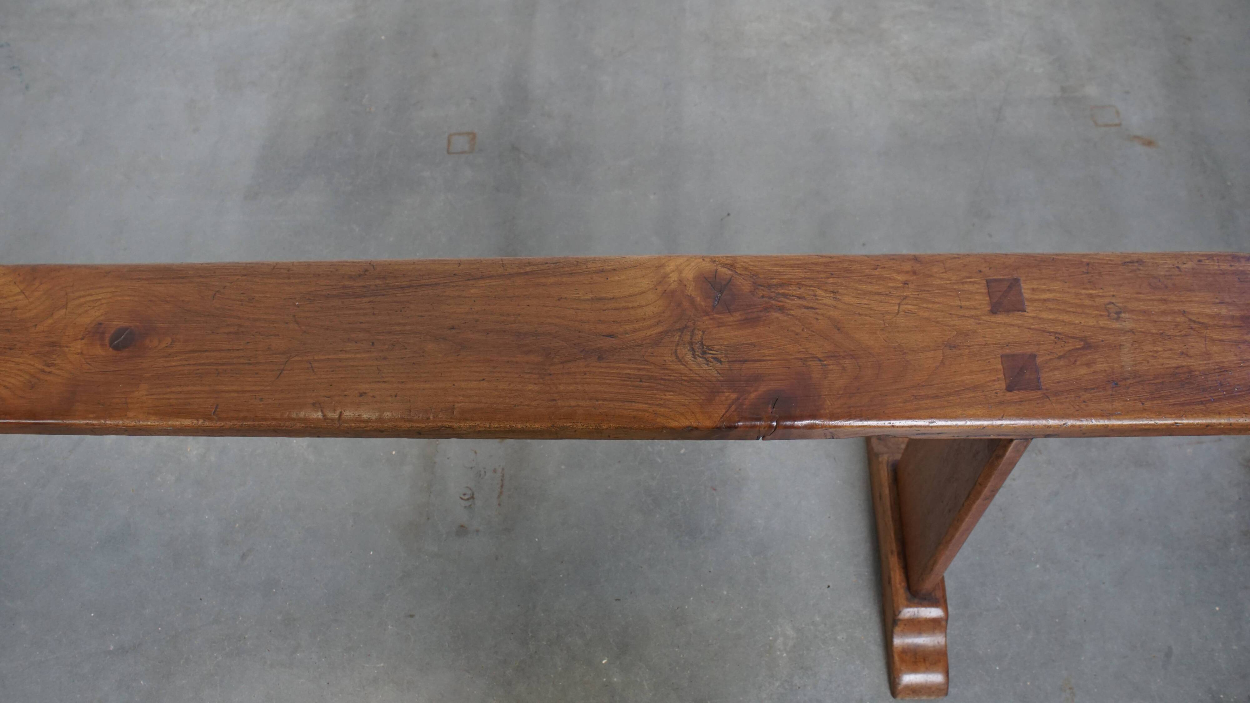 Antique French hall bench/dining bench