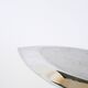 Plat en inox oval, Design, 1970 -  49 X 22 cm