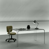Table en verre "Ragno"-Vittorio Livi-FIAM-1980