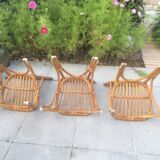 6 rattan chairs