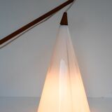 Mid-century Swedish wall lamp in teak by Uno and Östen Kristiansson for Luxus, 1960s