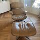 Armchairs and footrests by Charles & Ray Eames
