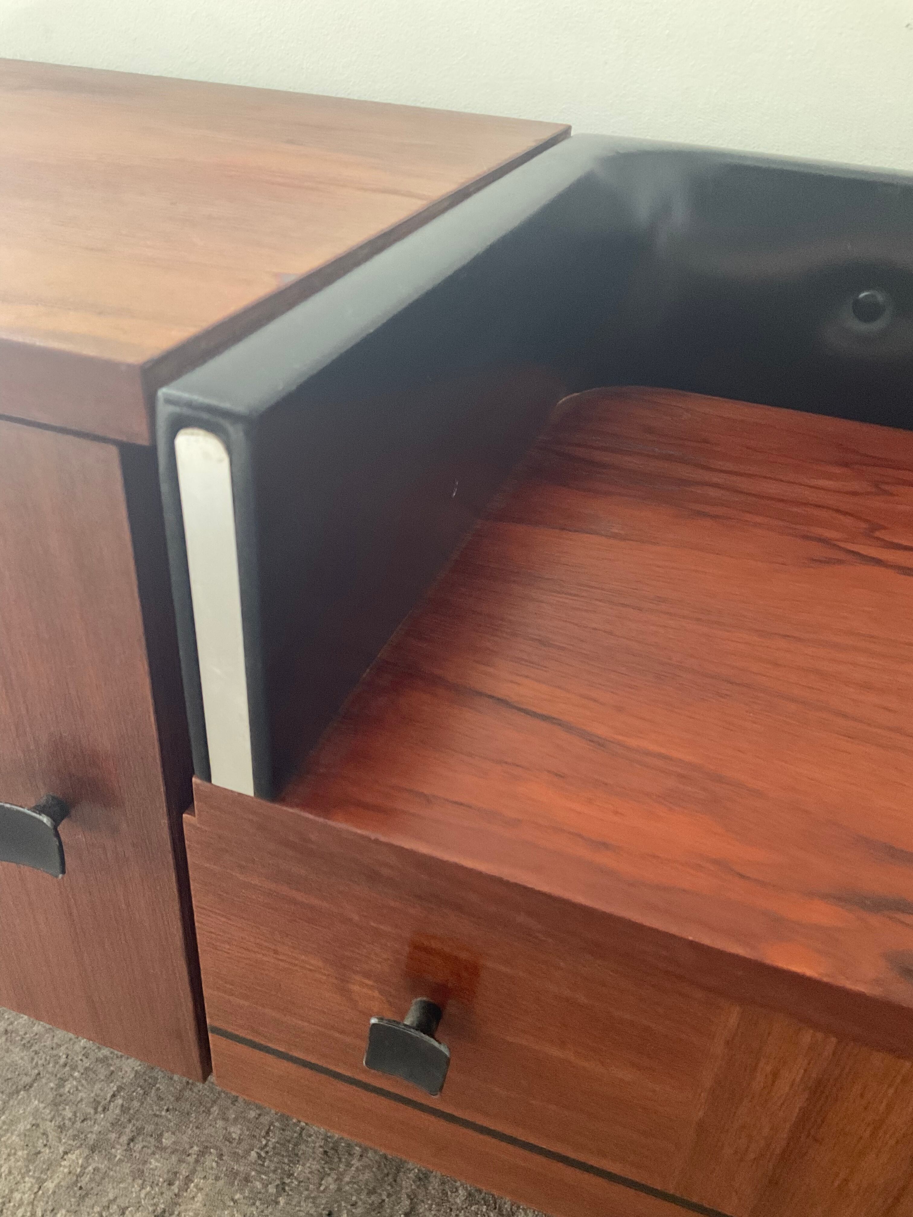 Enfilade teak TV cabinet from the 60s