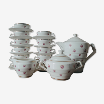 Coffee or tea set in Earthenware St Amand