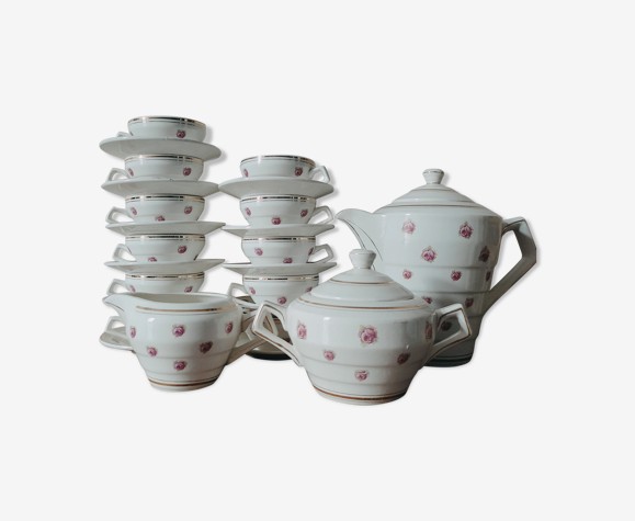 Coffee or tea set in Earthenware St Amand
