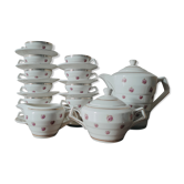 Coffee or tea set in Earthenware St Amand