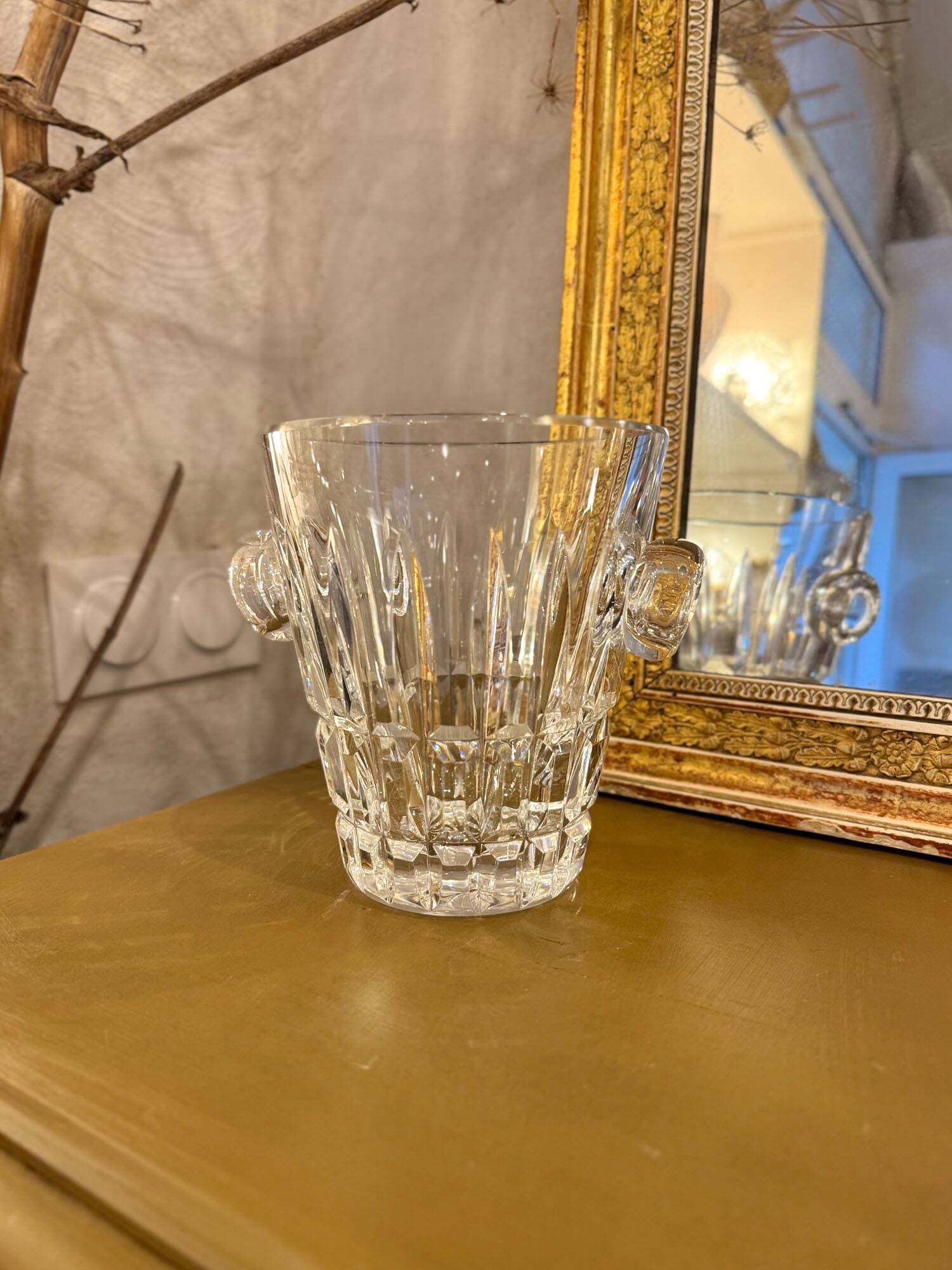 Saint Louis Manhattan Crystal Ice Bucket