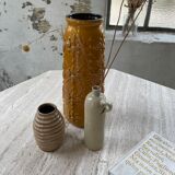 Vase jaune ocre Scheurich Germany
