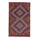 Vintage Turkish kilim handwoven 136x204 cm