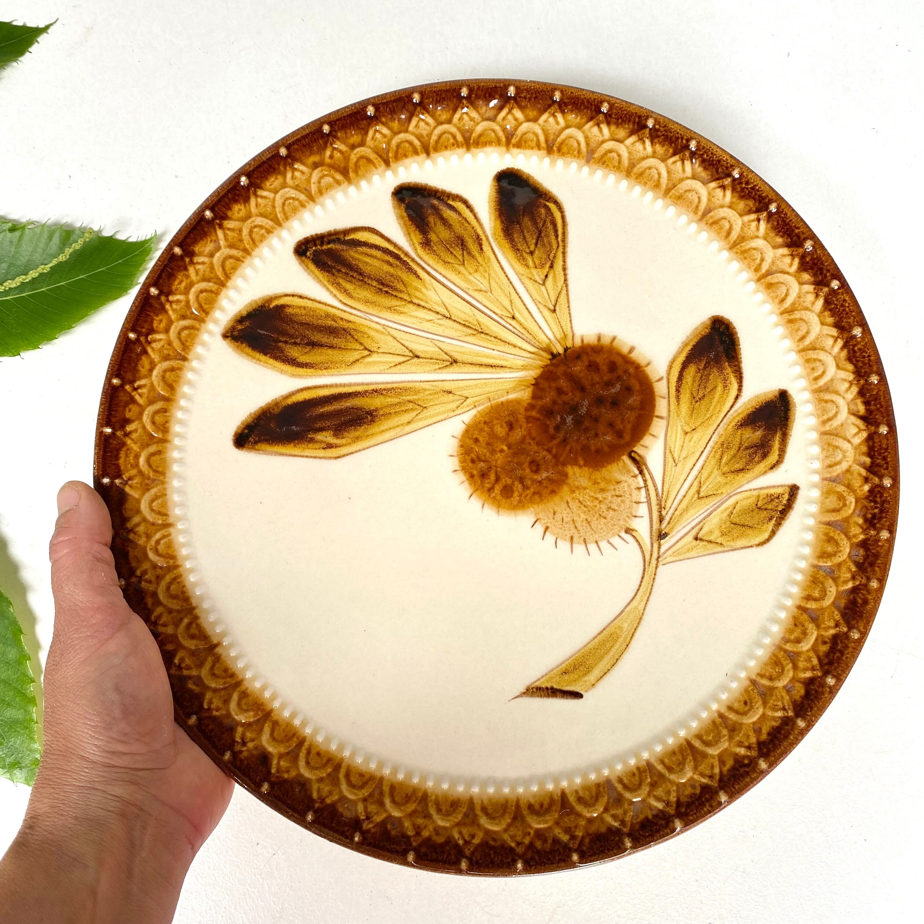 Vintage footed pie dish