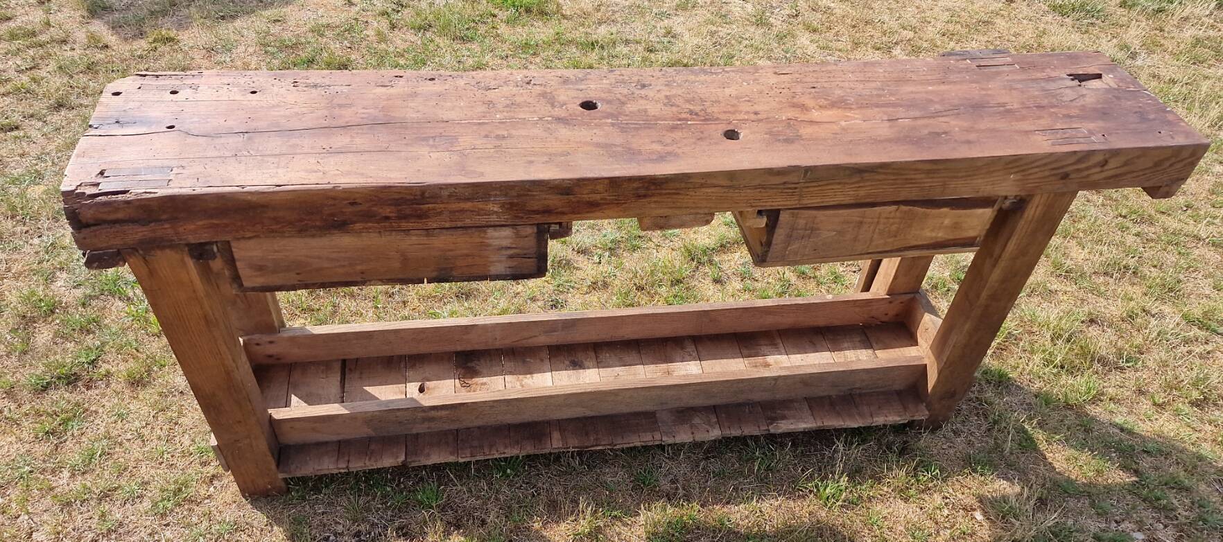 Antique carpenter's workbench 200 cm
