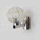 Vintage space age 60s wall light in chrome metal