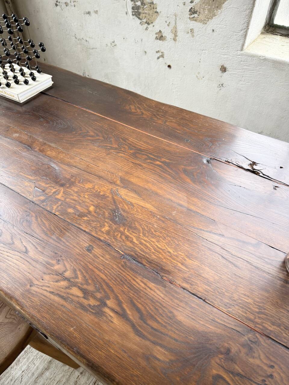 Table de monastère XXL en chêne, 19ème s.