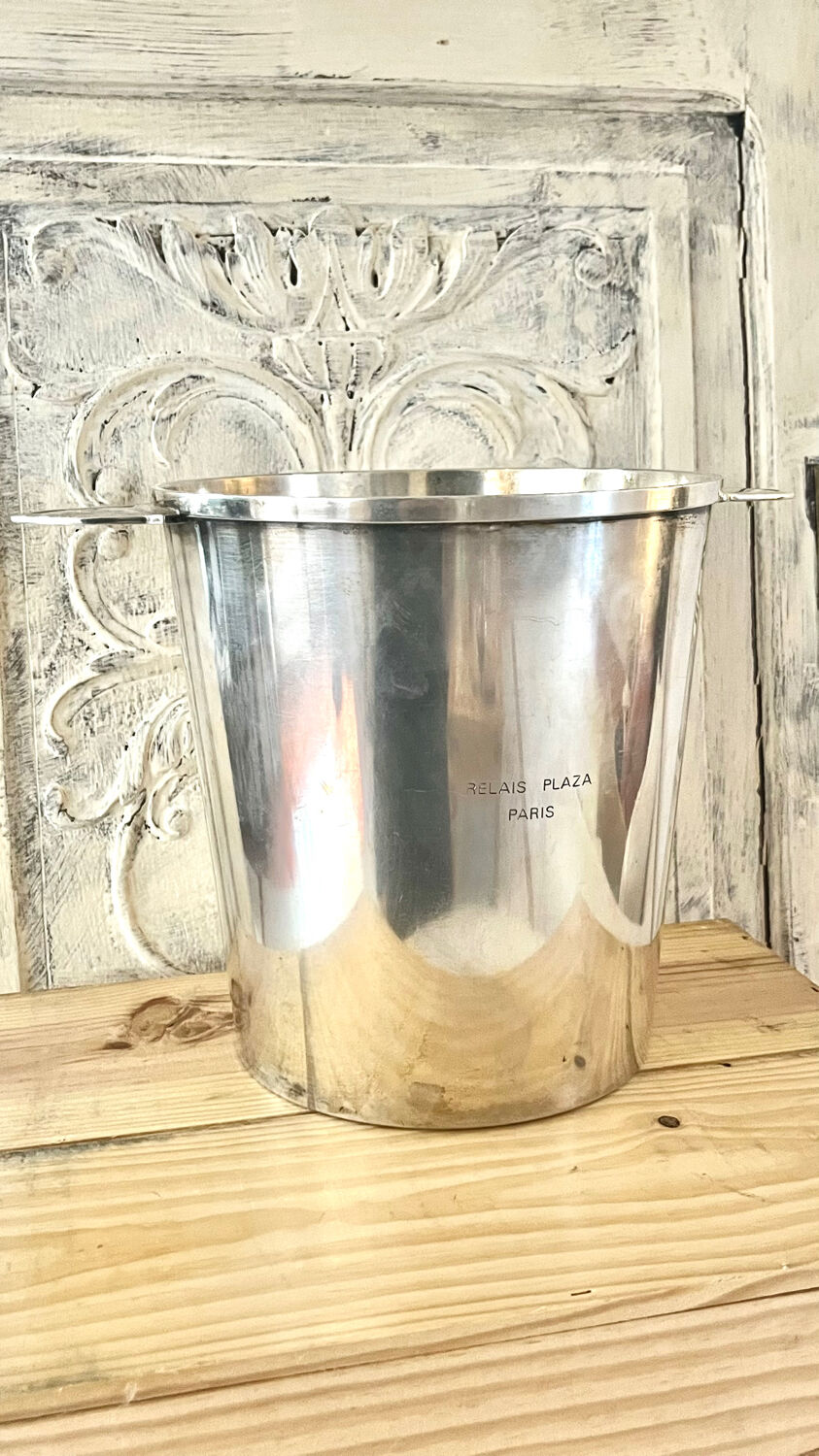 Rare Christofle Silver-Plated Champagne Bucket – Relais Plaza Paris