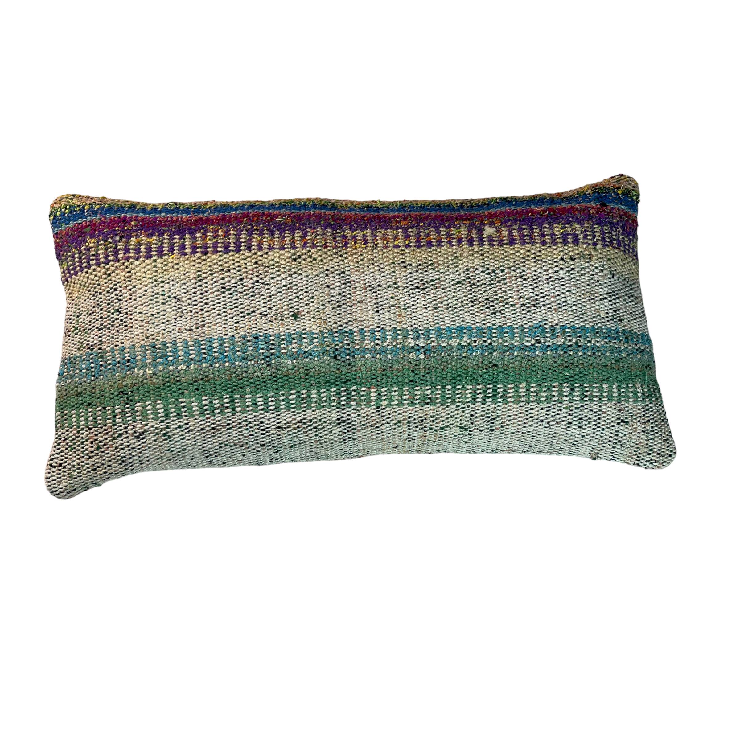 Housse de coussin kilim turc vintage, 30 x 60 cm
