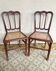 Paire de chaise de bistrot fin XIXem en acajou