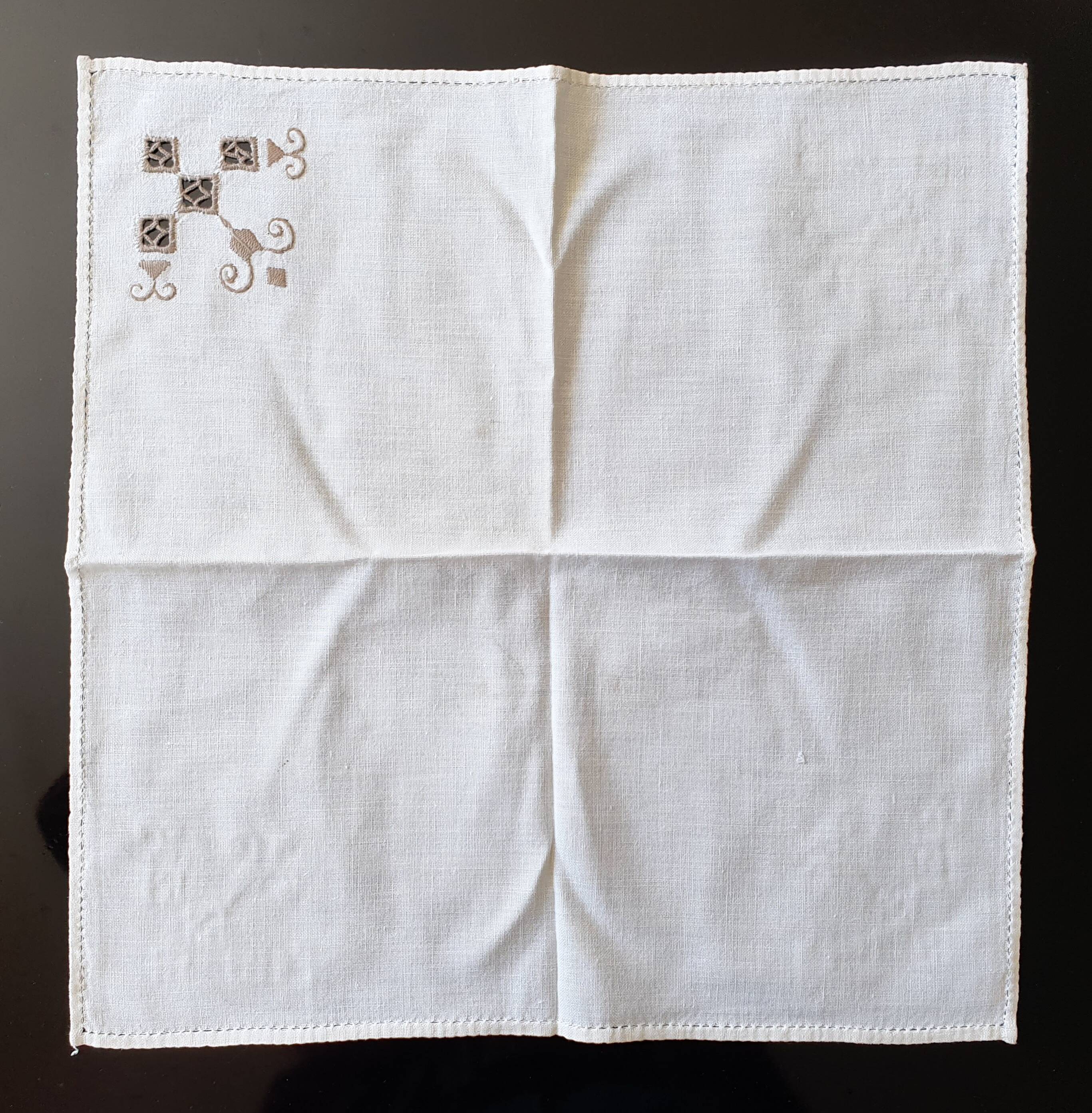 Hand-stitched antique nape and towels