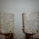 Lot of 2 sconces resin 1960 70 granitee