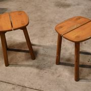 Lot de 3 chaises et 2 tabourets