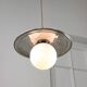 Vintage Metal and Opaline Pendant Lamp