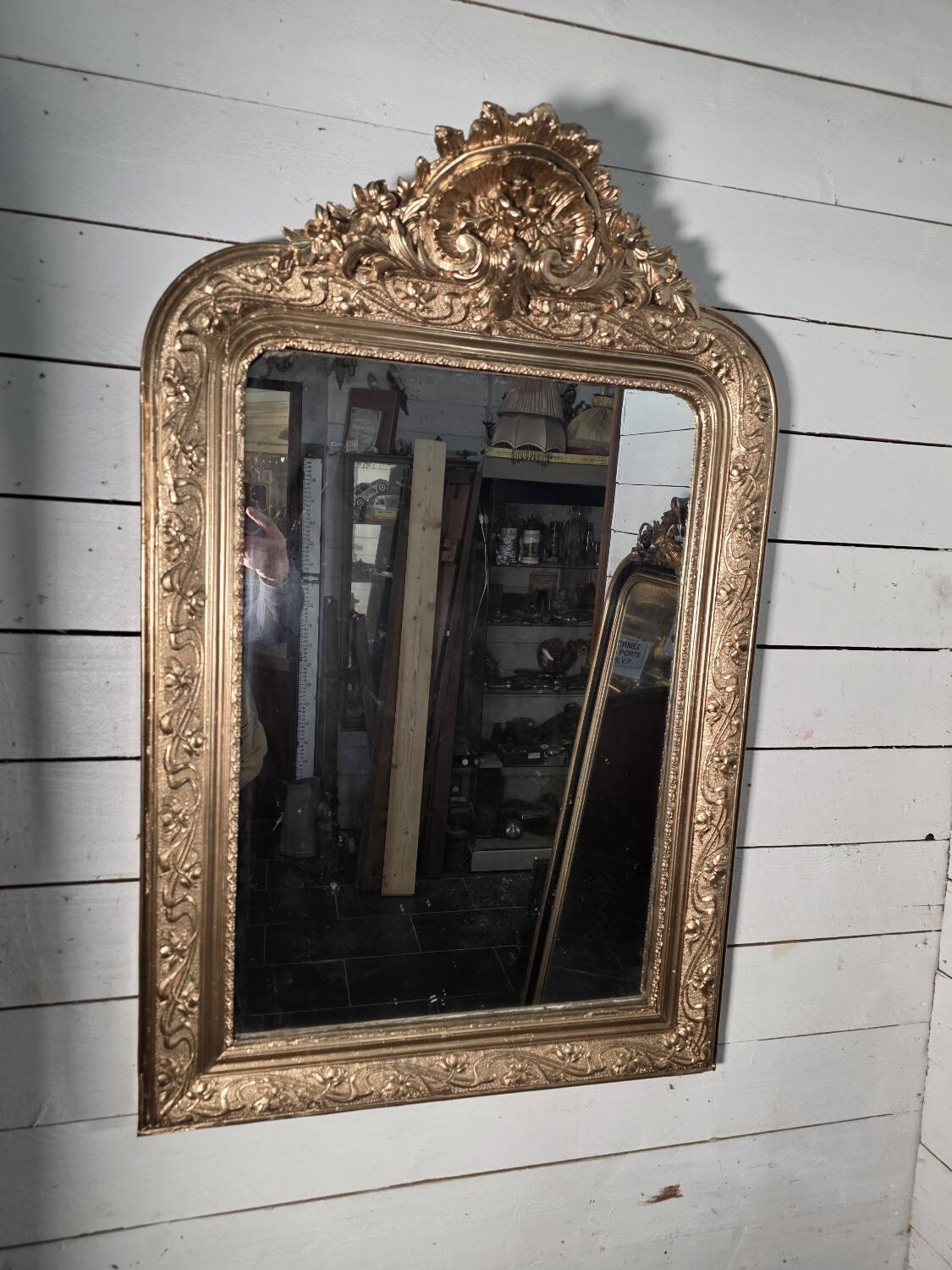 Napoleon III gilded mirror