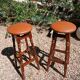 2 vintage bar stools