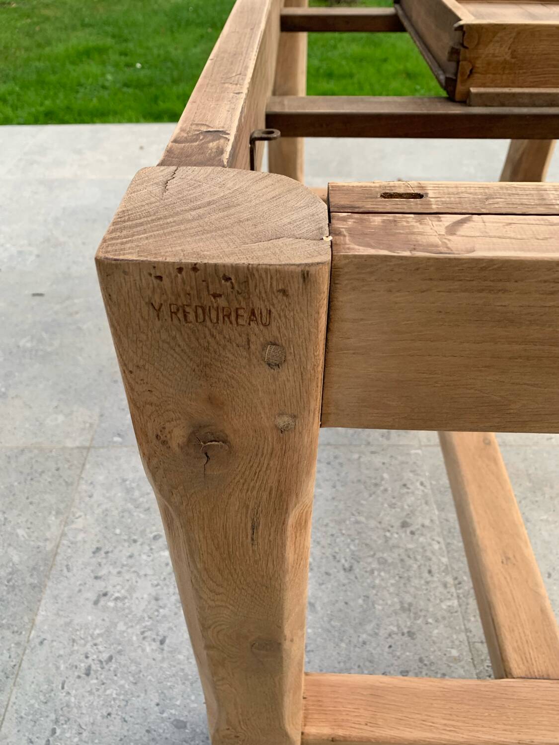 Solid oak farmhouse table