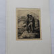 Gravure sur vieux françois nicolas chifflart (1825 - 1901) le passé gravure sur vieux papier japonais.