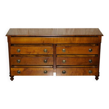 Meuble bas vintage Grange en bois de cerisier