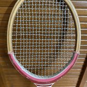 Raquette Tennis Ancienne MS Marco École 2 Bois Sport Vintage
