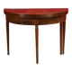 Console ou table à jeux de forme demi lune À plateau dépliant