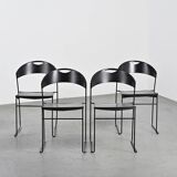 Stacking chairs "Juliette" by Hannes Wettstein, Baleri circa 1987