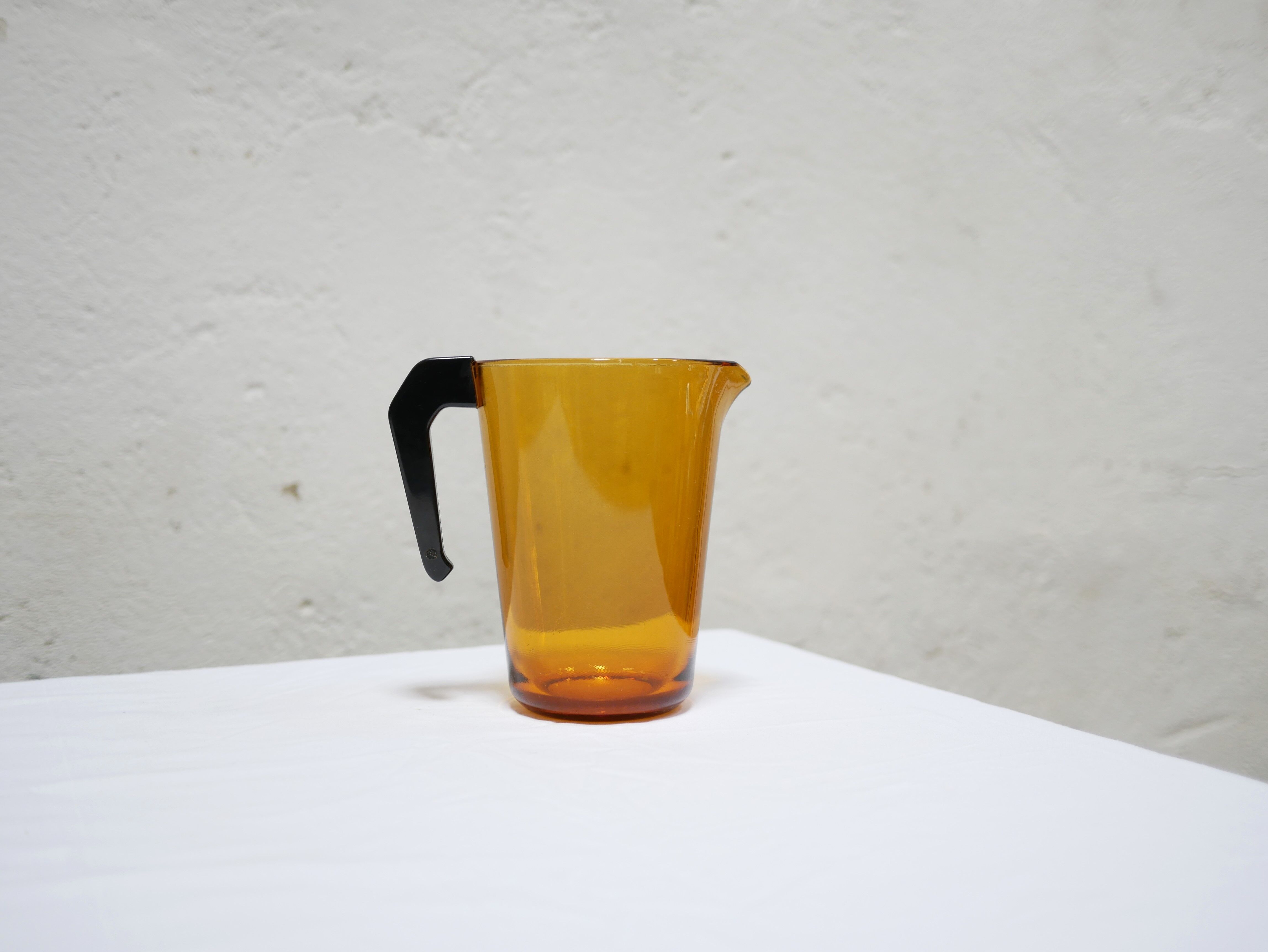 Vintage glass pitcher by Vereco, France