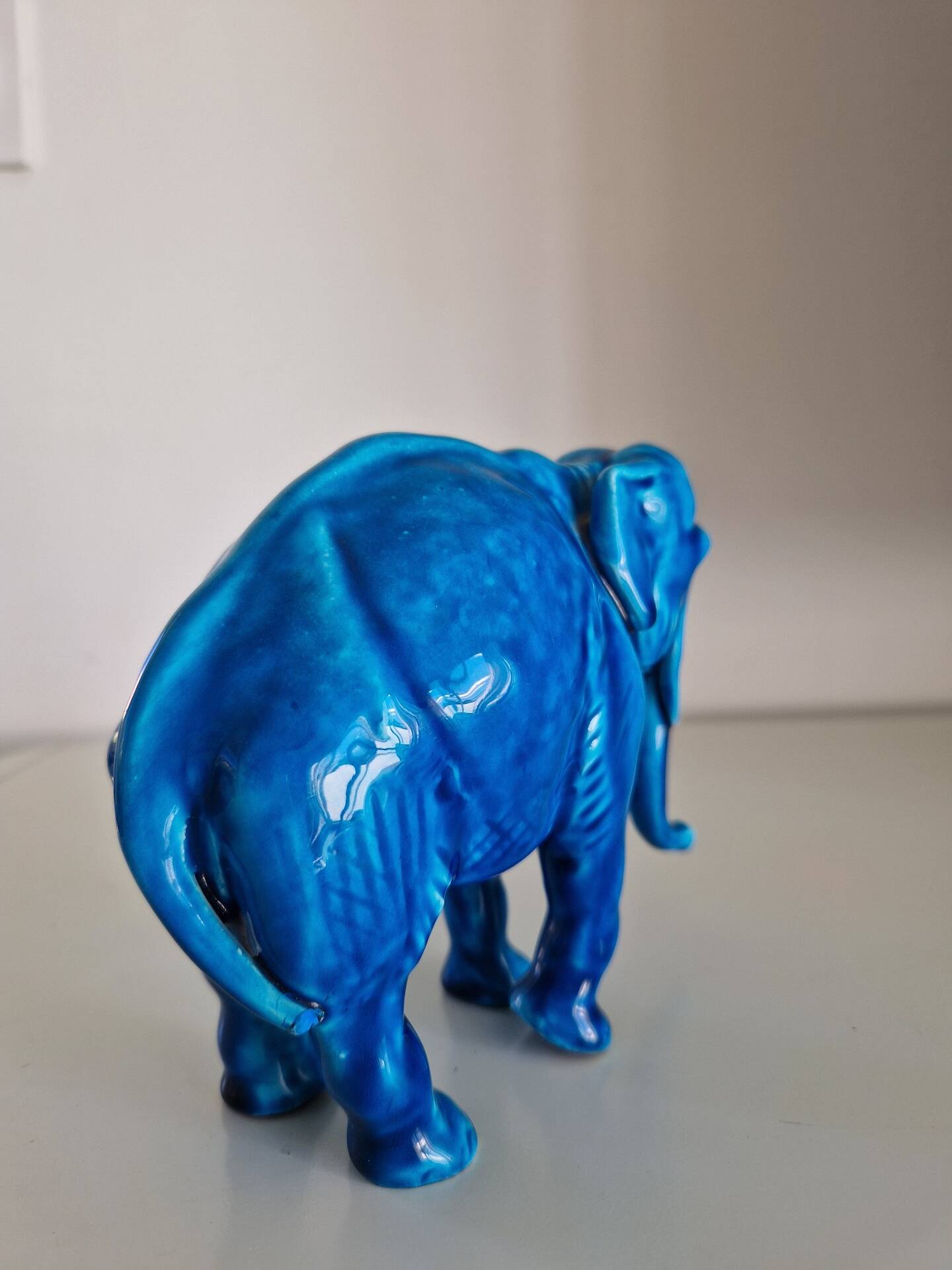 Art Deco elephant statue in ceramic by Paul Milet.