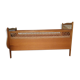 Children's bed wood and rattan feet compas vintage 60s