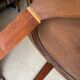 Impeccable 1950s round table in mahogany.