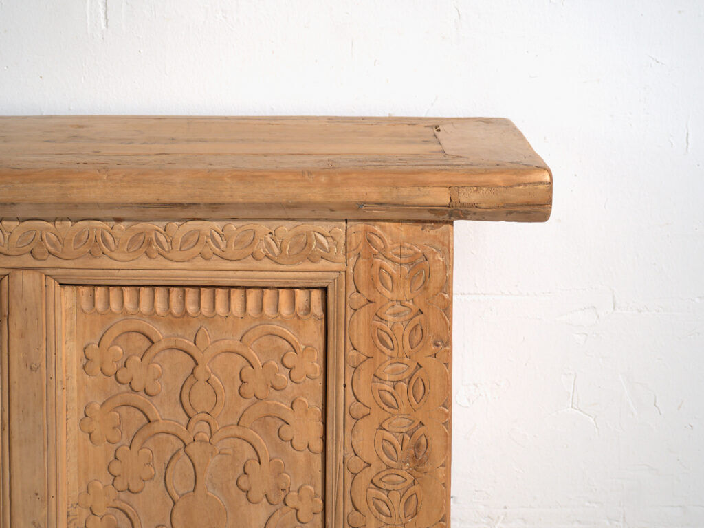 Antique enfilade carved from fir wood – China, circa 1930