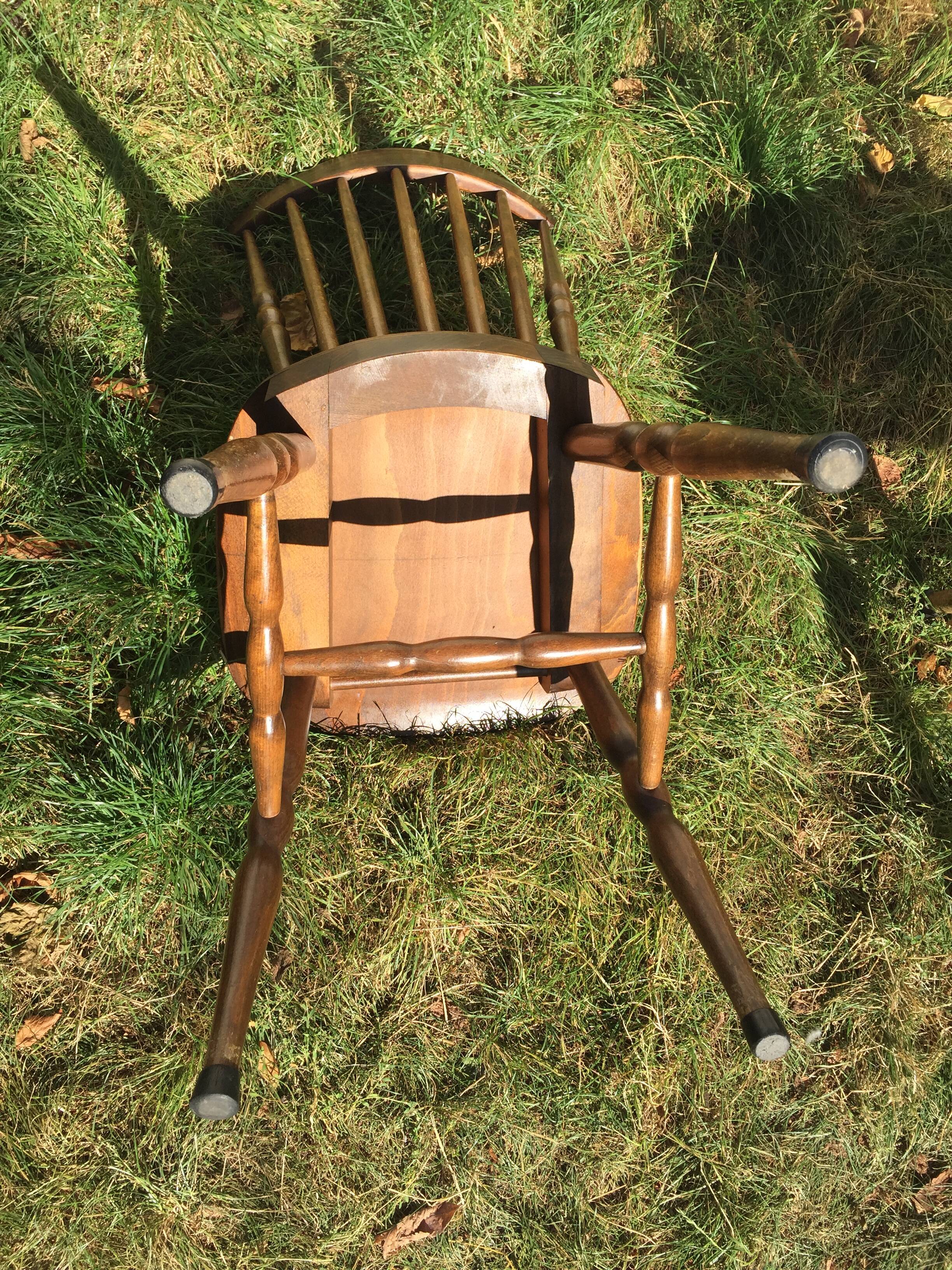 4 vintage wooden western chairs